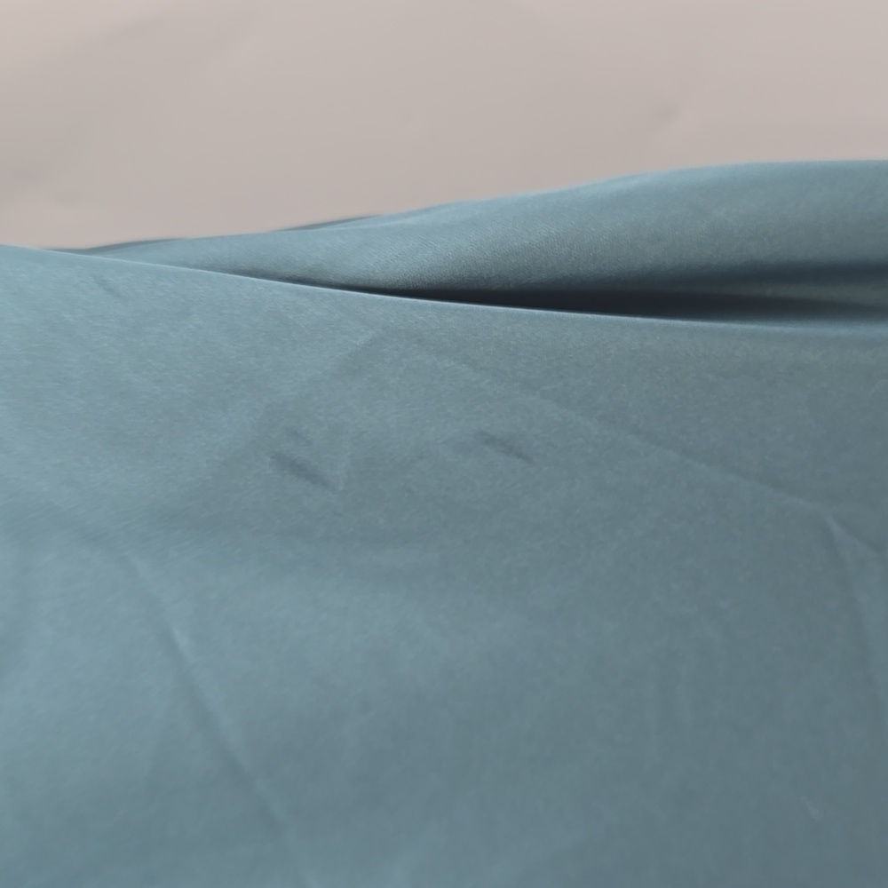 Hutch Asymmetrical Teal Dress with Feather Trim - Picture 10 of 11